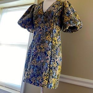Elliat mini dress puff sleeves size M